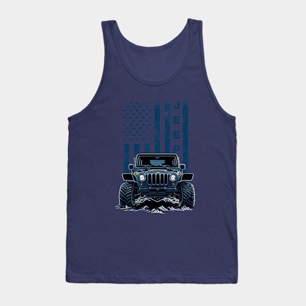 Jeep Adventure! Tank Top by Jandara